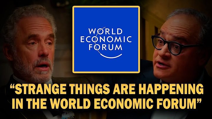 What Is Happening In The WEF? - Jordan Peterson
