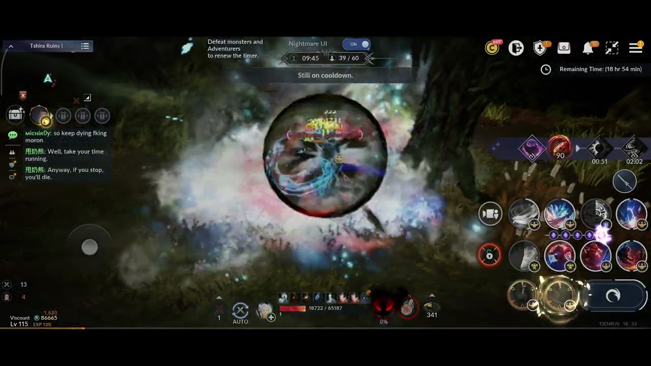 BLACK DESERT MOBILE PART 2 AGAINST ASKEIA SHE HUNT ME AGAINST SHE CANT MOVE ON 🤣🤣🤣