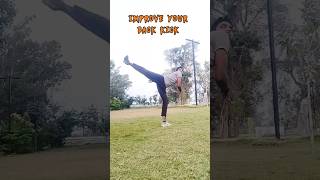 Improve Your Back Kick ✅🥋 #martialarts #rohitsthetics #shortvideo #taekwando #mma #combatsport #yt