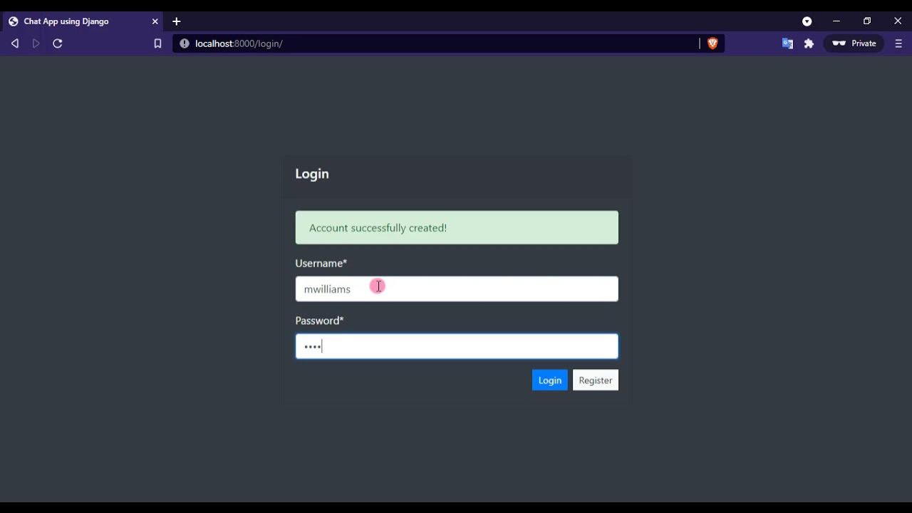 Simple Chat System in Python Django DEMO - YouTube