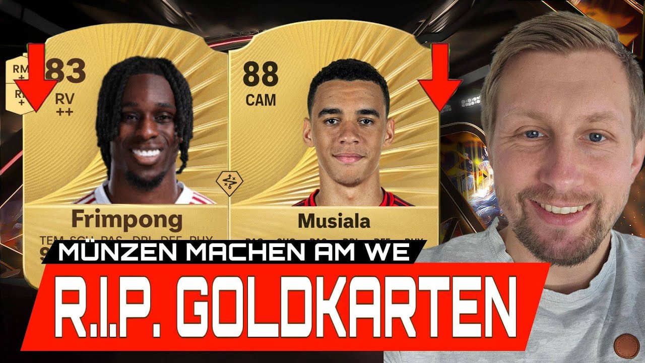 R.I.P Goldkarten Münzen machen am WE mit dem Crash 