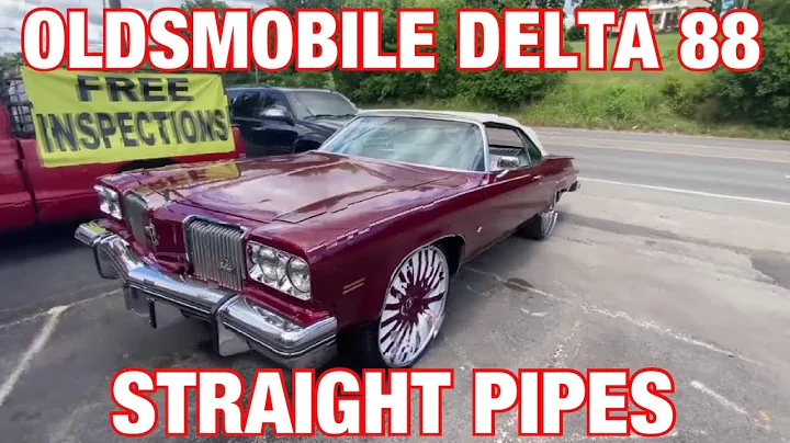 1972 Oldsmobile Delta 88 TRUE DUAL EXHAUST w/ STRAIGHT PIPES!