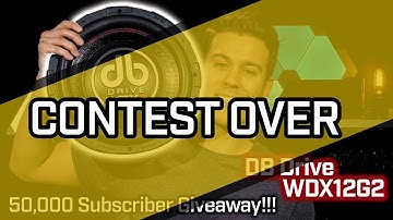 Giveaway Contest - DB Drive WDX 12" Subwoofer - CONTEST OVER***