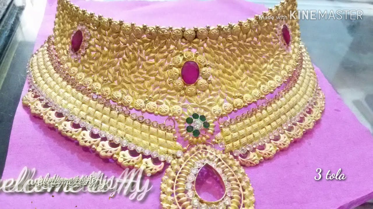New fancy gold necklace design of 2019 