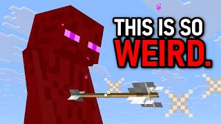 ENDERMEN CAN BE SHOT BY ARROWS NOW IT S SO WEIRD