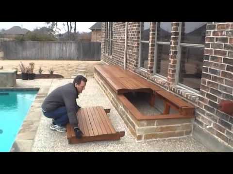 Outside Storage Box for Pool Deck - YouTube