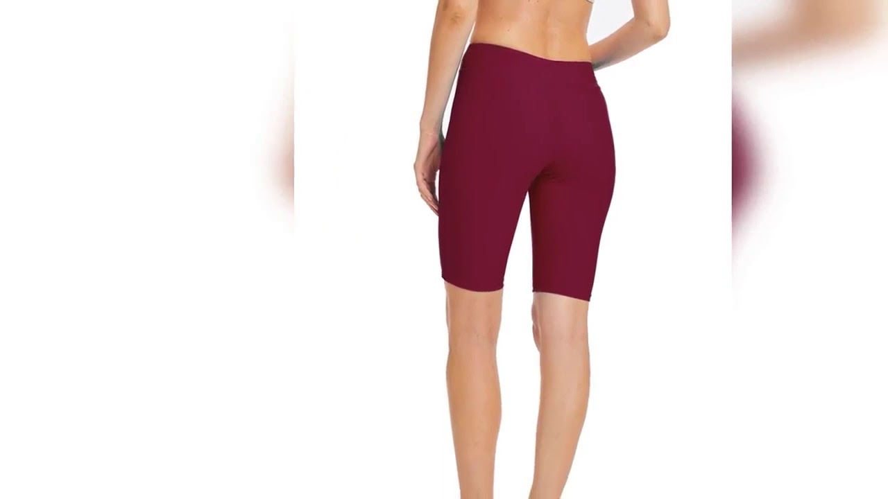 Swim Pants Beautiful Stitching Beach Trunks Women Swimsuit Bottom in Wine Red