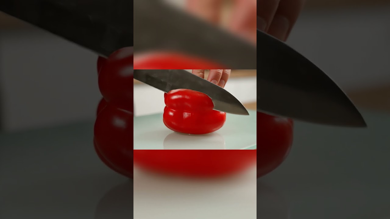 So satisfying ASMR capsicum cutting video. So soothing ASMR 