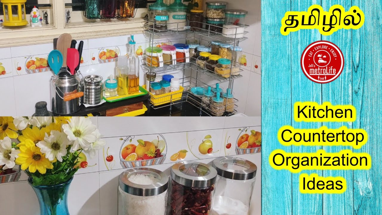 Small Kitchen Countertop Organization In Tamil Kitchen Countertop