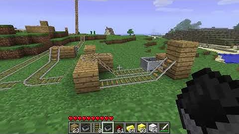 Minecraft beta 1.7.3 - Minecart boosters mod