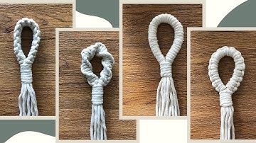 4 simple ways to start a Macrame Plant Hanger WITHOUT A RING | DIY NO RING plant hanger tutorial