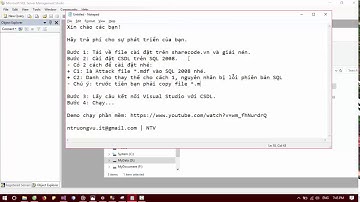 Hướng dẫn cài đặt phần mềm quản lý cafe với Visual Studio 2013 | WINFORM C# | NTV