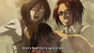 Mikasa Stops Hange From Killing EREN!