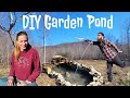 Offgrid living crafting a garden pond oasis