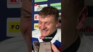 🔥Trojgólovy strelec Adam Sýkora po zápase proti Francúzsku.🇫🇷#sportnet #hokej #hockeyslovakia