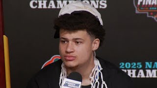 Walter Clayton Jr. talks Winning the 2025 NCAA Championship, FULL Postgame Interview