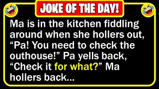 🤣 BEST JOKE OF THE DAY! - Ma is in the kitchen fiddling around when she hollers... | Funny Jokes