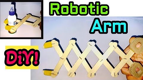 How to make Robotic scissor arm from popsicle sticks ||| DIY amazing robotic arm 🔥🔥
