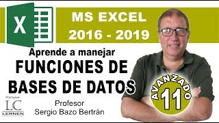 Curso GRATUITO de EXCEL AVANZADO | Parte 11 | Aprende a manejar FUNCIONES de BASES DE DATOS