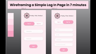 Designing a LogIn/SignIn Page in AdobeXD | UI/UX | Wireframing | Mockups