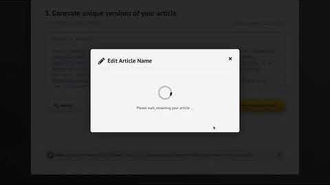 How to rewrite an article.   Spin Rewriter tutorial