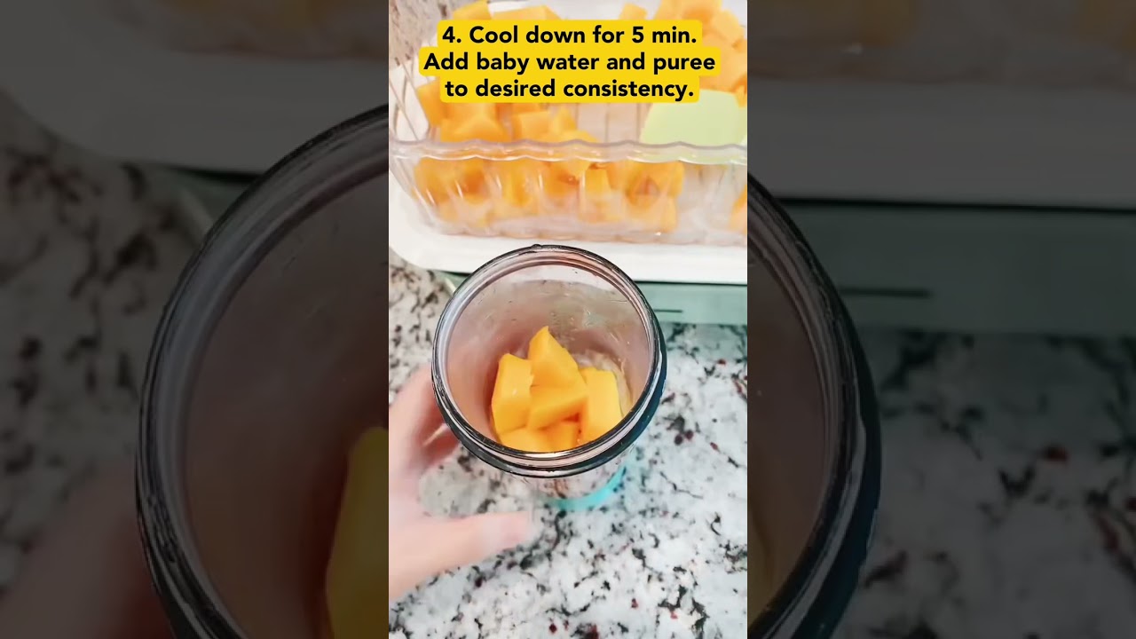 Homemade Baby Food 1: Quick and Easy Organic Butter Squash Puree. 