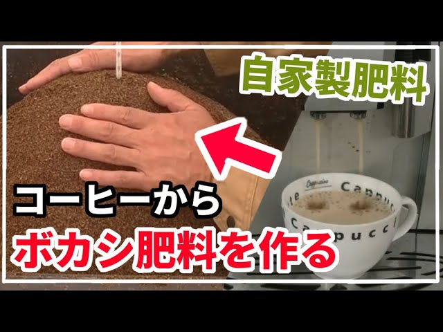 Homemade fertilizer] Make coffee grounds bokashi fertilizer. - YouTube