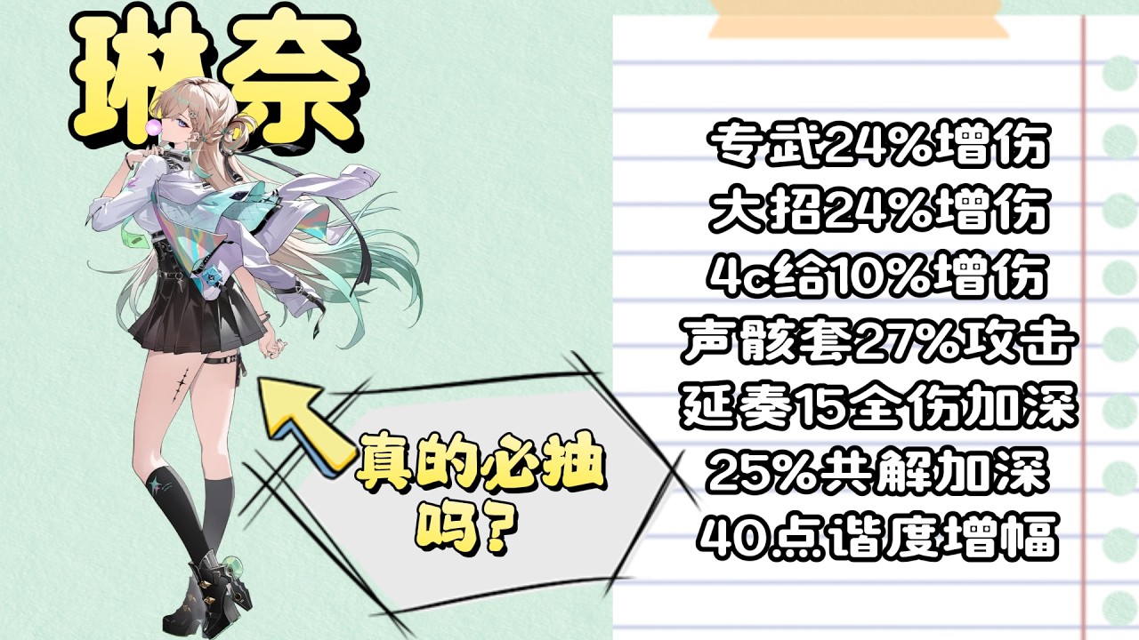 鳴潮】琳奈真的必抽吗？讲一下哪些box阵容必抽琳奈#wutheringwaves #鳴