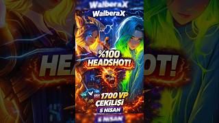 WalberaX: %100 Headshot ve 1700 VP Çekilişi! #valorant #shorts #vpçekilişi