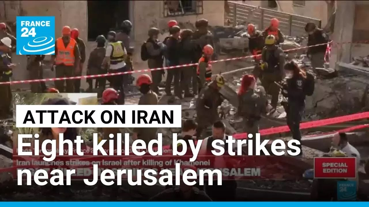 Iran launches strikes on Israel: Eight killed by strikes near Jerusalem • FRANCE 24 English
