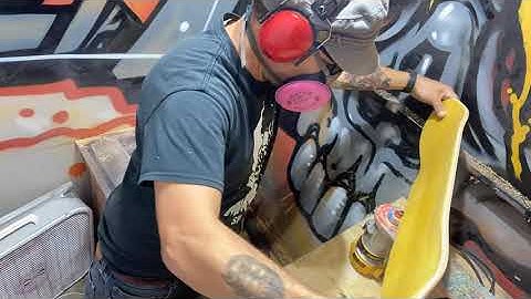 Skateboard Shaping & Screen Printing At Home - Time Lapse