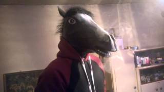 Horse deepthroats a bong