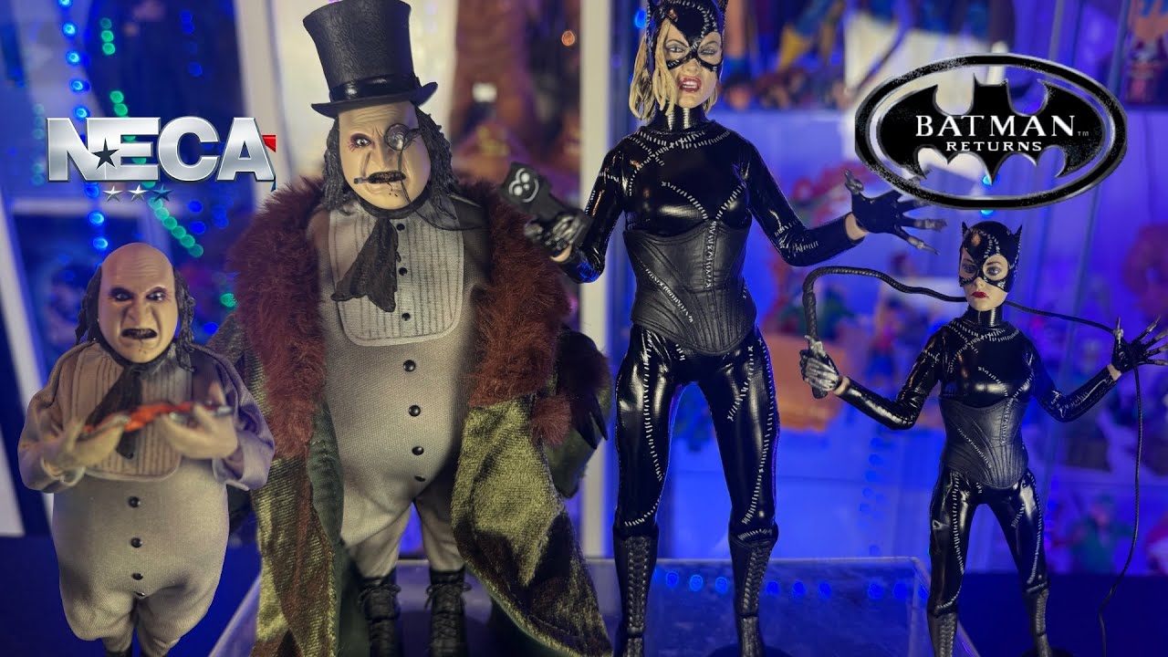Neca Toys Batman Returns : Catwoman and Penguin 8 inch clothed