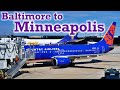 Full Flight: Sun Country Airlines B737-800 Baltimore to Minneapolis (BWI-MSP)