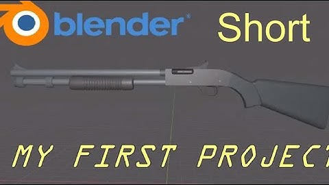 Blender | Shotgun Modeling Timelapse | Hours of Work In 1 Minute #Short