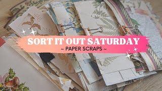 ✨ Sort It Out Saturday: Organizing Paper Scraps! ✨ Junk Journal Supplies Organization Ideas