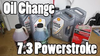 Ford 7.3 Powerstroke Oil Change
