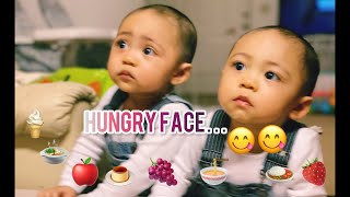 Bayi Kembar LuCu Lagi MaKaN || Cute Twins baby eating Videos #twinsbaby #eating #solidfood