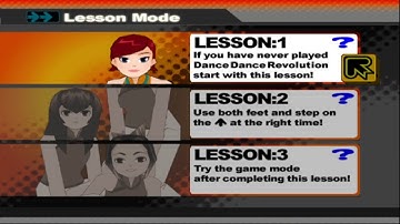 DDRMAX2 Dance Dance Revolution 7th Mix (USA) (PS2/PCSX2) - Lesson Mode Gameplay (Part 1)