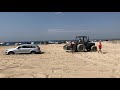 Audi Q7 stuck on the beach