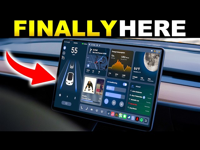 Tesla FINALLY Adds CarPlay - BIGGEST Update of 2024! - YouTube