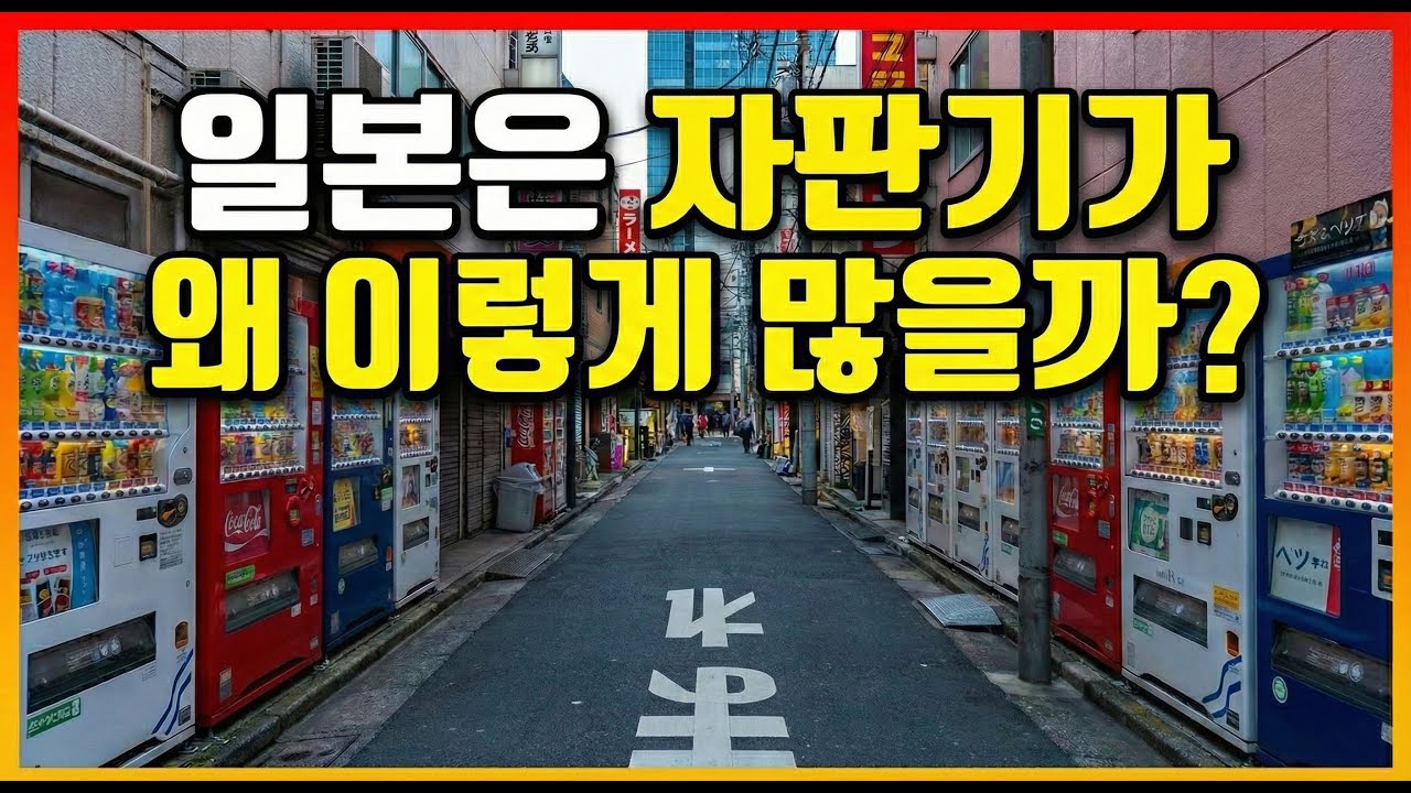 일본은 자판기가 왜이렇게 많을까?