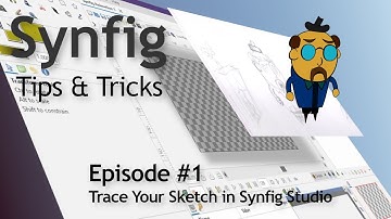 Easiest Way to Trace Your Rough Sketch | Synfig Animation Tutorial