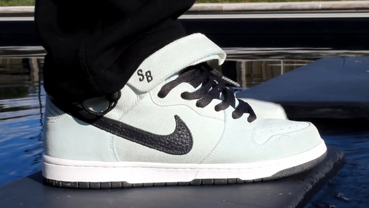 Nike SB Dunk Mid Pro Sea crystal 2009 Review and on Feet - YouTube