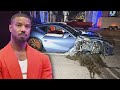 Michael B. Jordan Is &#39;OK&#39; After Ferrari Accident: See the Aftermath