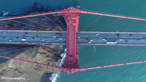 San Fransisco stock drone video 12 Golden Gate bridge