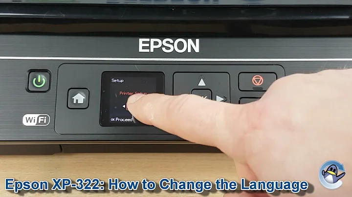 Epson Expression Home XP-322: How to Change the Selected Language