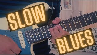 Slow Blues Guitar Backing Track - D Minor chords