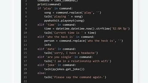 self made Google assistant using python part 2🥱