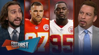 FIRST THING FIRST | Nick Wright & Brou reacts to Chiefs sign Travis Kelce to 2-yr extension